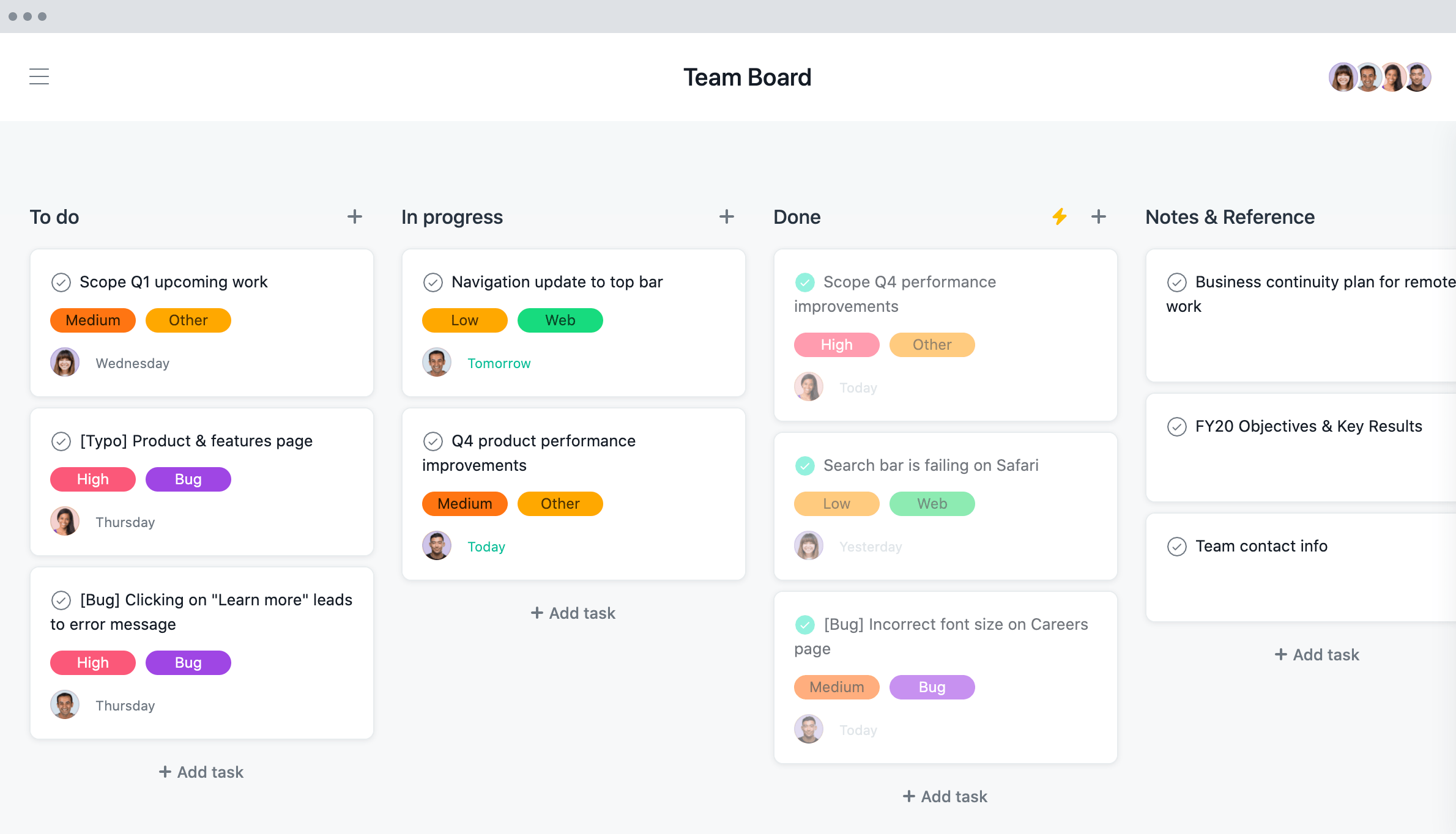 Asana online project management software creates to do lists for your team